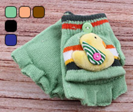 دستکش نیم انگشتی کلاهک دار(4-2 سال)