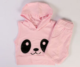 تاپ کلاهدار و شلوارک blue star