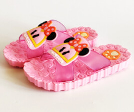 دمپایی بچه گانه عروسکی ( صورتی رنگ)