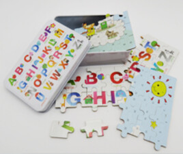 پازل چوبی دو طرفه 60 تکه