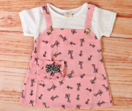 پیراهن طرح پیشبندی sen sen kids