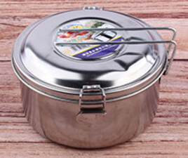 ظرف غذا استیل دو طبقه