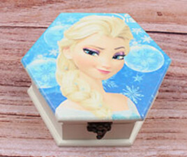 جعبه جواهر 6 ضلعی فروزن(سایز بزرگ)