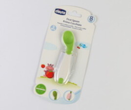 قاشق سیلیکونی سر کج chicco