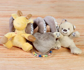 آویز کریر مارپیج جغجغه ای baby life