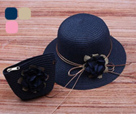 ست کیف و کلاه حصیری(3 سال به بالا)