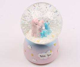 گوی موزیکال چراغ دار اسب تک شاخ