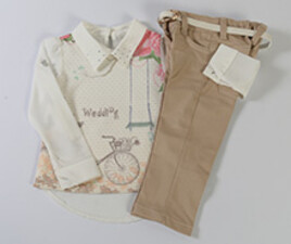 بلوز مجلسی و شلوار mini girls ترکیه