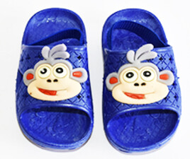 دمپایی بچه گانه کارتونی ( سورمه ای رنگ)