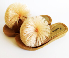 دمپایی توپکی (کرم)