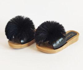 دمپایی توپکی ( مشکی)