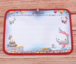 تخته وایت برد دو طرفه کیتی hello kitty