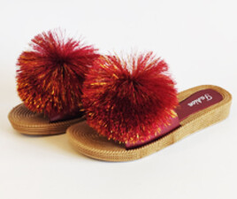 دمپایی توپکی (زرشکی اکلیلی)