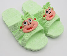 دمپایی بچه گانه کارتونی ( سبز رنگ)