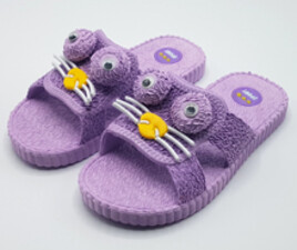 دمپایی بچه گانه پنگول (بنفش رنگ)