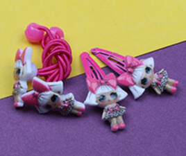 ست گل سر تق تقی و کش سر lol (2 عددی)