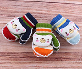 دستکش بافت بند دار (3-2 سال)