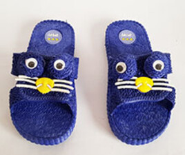 دمپایی بچه گانه طرح پنگول ( سورمه ای)