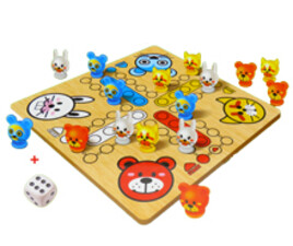 منچ و مارپله چوبی عروسکی