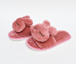 دمپایی پولیشی خرگوشی ( کالباسی کم رنگ)