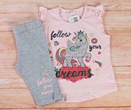 بلوز و ساق طرح اسب شاخدار breeze ترکیه