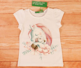 بلوز طرح اسب تک شاخ (یونیکورن) benetton