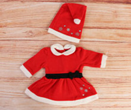 پیراهن بابانوئل با کلاه in extenso