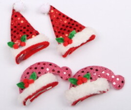 گیره سر طرح کلاه بابانوئل(2 عددی)