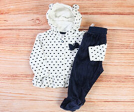 سویشرت و شلوار مخمل baby club