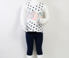 بلوز و ساق برمودا اسب تک شاخ breeze