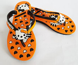 دمپایی لاانگشتی کیتی نارنجیhello kitty