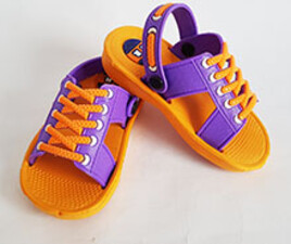 دمپایی بچه گانه طرح بندی (رنگ نارنجی)