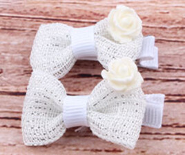 گل سر انبری پاپیونی (2 عددی)