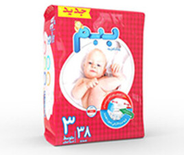 پوشک سایز 3 ببم bebem بسته 38 عددی