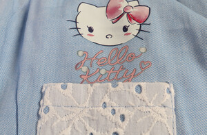 بلوز و شلوارک پیشبندی hello kitty