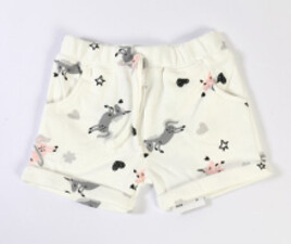 شلوارک کمرکش طرح اسب شاخدار yiyi garden