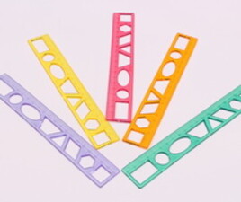 خط کش شابلون دار ژله ای