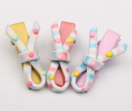 گل سر انبری پاپیونی(3عددی)