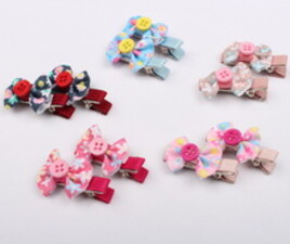 گل سر انبری دکمه ای(2 عددی)