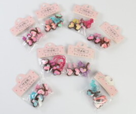 کش و گل سر قلبی(پک 4 عددی)