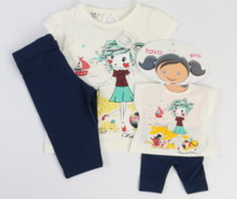 بلوز و ساق favo ترکیه با ست عروسک