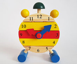 ساعت پازلی چوبی آموزشی