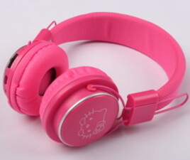 هدست استریو بلوتوث دار و رم خور Hello kitty