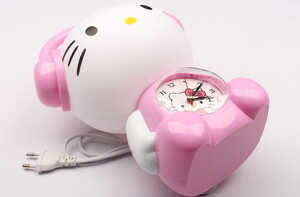 چراغ خواب ساعت دار Hello kitty