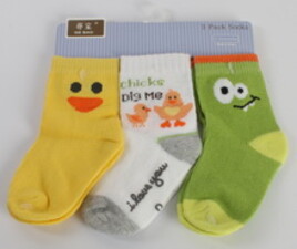 جوراب سه تایی 24-12 ماه ge bao