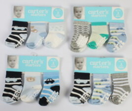 جوراب سه تایی 3-0 ماه carter's
