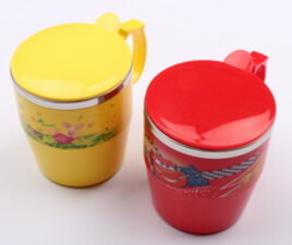 لیوان استیل دردار