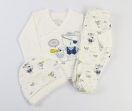 ست سه تکه بلوز و شلوار و کلاه tongs ترکیه