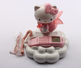 تلفن پایه صدفی hello kitty