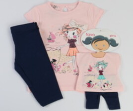 بلوز و ساق favo ترکیه با ست عروسک